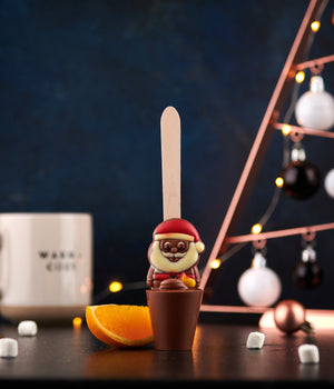 Orange Santa Hot Chocolate Spoon