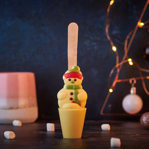 Snowman and Snowballs Hot Chocolate Spoon