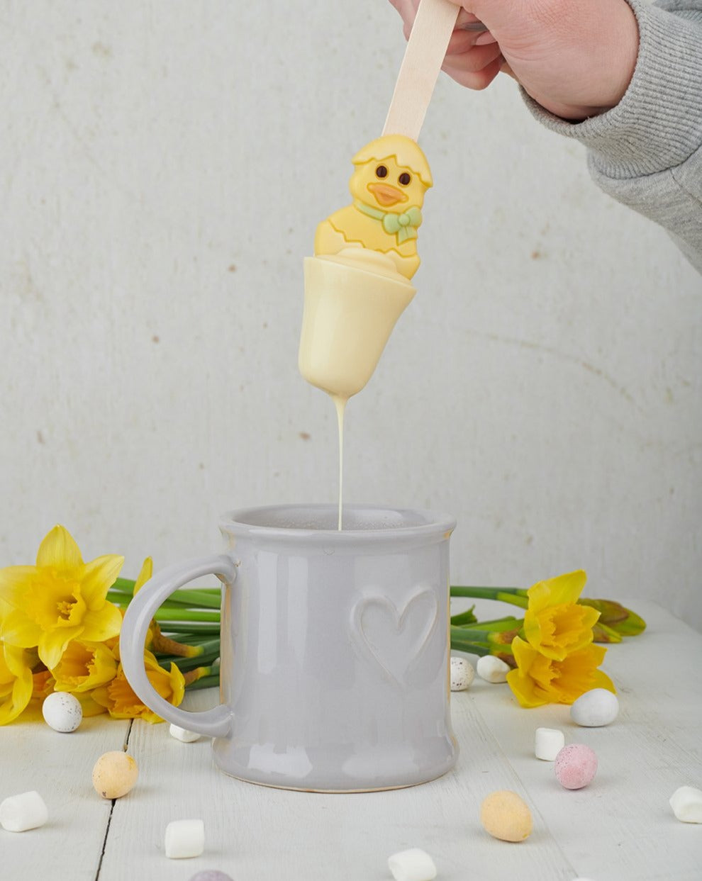 Easter Duck White Chocolate Spoon